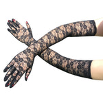 55cm Elbow Length Lace Bride Gloves