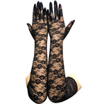 55cm Elbow Length Lace Bride Gloves