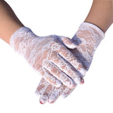 Ladies' Thin Floral Lace Short Gloves