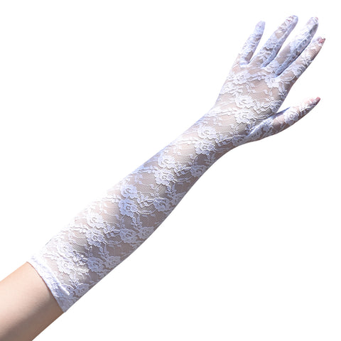 43cm Women's Summer Thin Lace Gloves