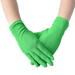 Wrist Length Milk Silk Xmas Party Gloves