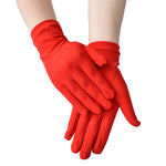 Wrist Length Milk Silk Xmas Party Gloves