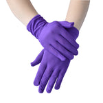 Wrist Length Milk Silk Xmas Party Gloves