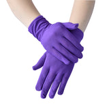 Wrist Length Milk Silk Xmas Party Gloves