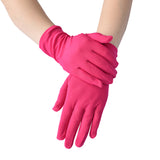 Wrist Length Milk Silk Xmas Party Gloves