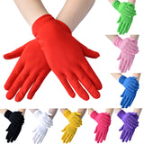 Wrist Length Milk Silk Xmas Party Gloves