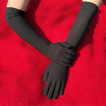 Ladies' Opera Long Elastic Christmas Gloves