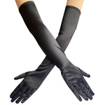 Elbow Length Satin Gloves for Weddings Cosplay 1920s Retro Ball