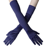 Elbow Length Satin Gloves for Weddings Cosplay 1920s Retro Ball