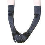 Elbow Length Satin Gloves for Weddings Performances Balls Dances