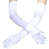 Elbow Length Satin Gloves for Weddings Performances Balls Dances