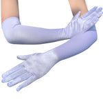 Women's Retro Style Long Performance Satin Gloves