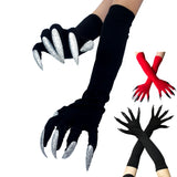 Halloween Long Nail Witch Gloves