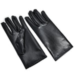 Wet look Short Punk Gloves