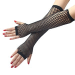 1920s Sexy Long Fishnet Elastic Party Gloves