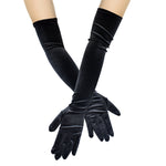 Ladies' Elbow Length Winter Velvet Gloves