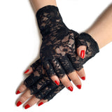 #1102 Half Finger Lace Gloves Short