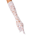 #1135 Lady's Long Cherry Blossoms Lace Gloves