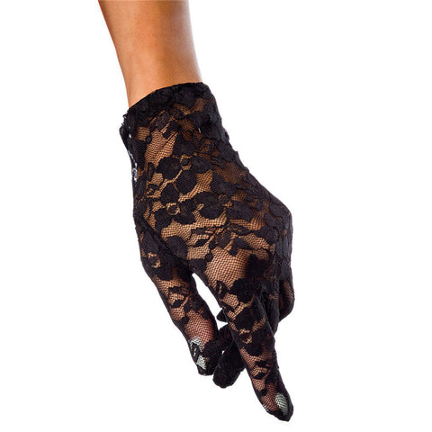 #1136 Lady's Short Cherry Blossoms Lace Gloves