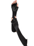 #1220 Half finger satin long gloves